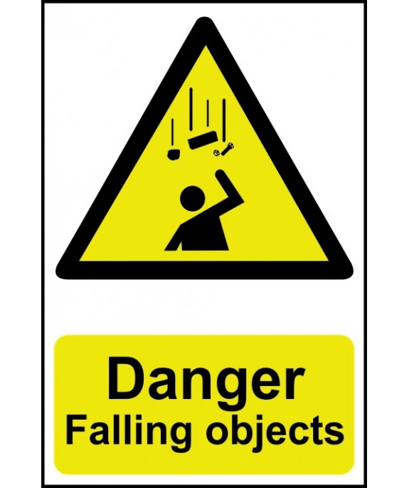 Danger Falling objects Safety Sign