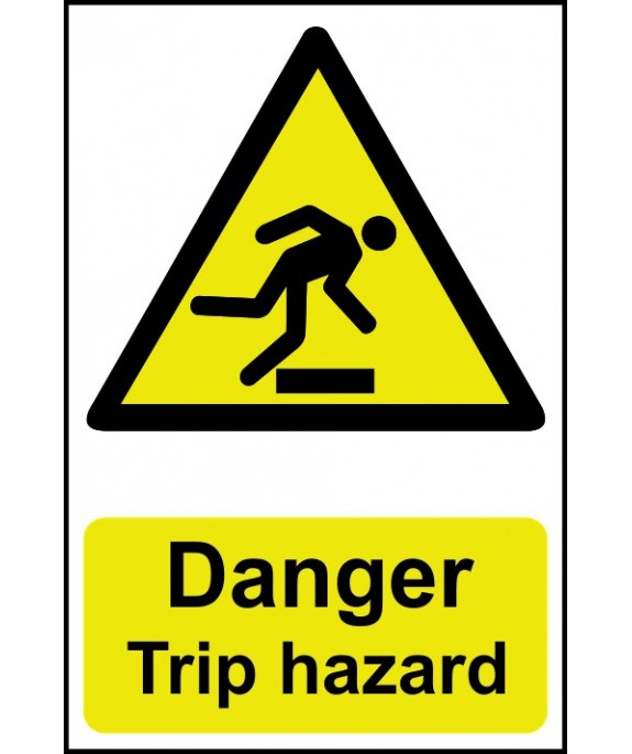 Danger Trip Hazard Safety Sign