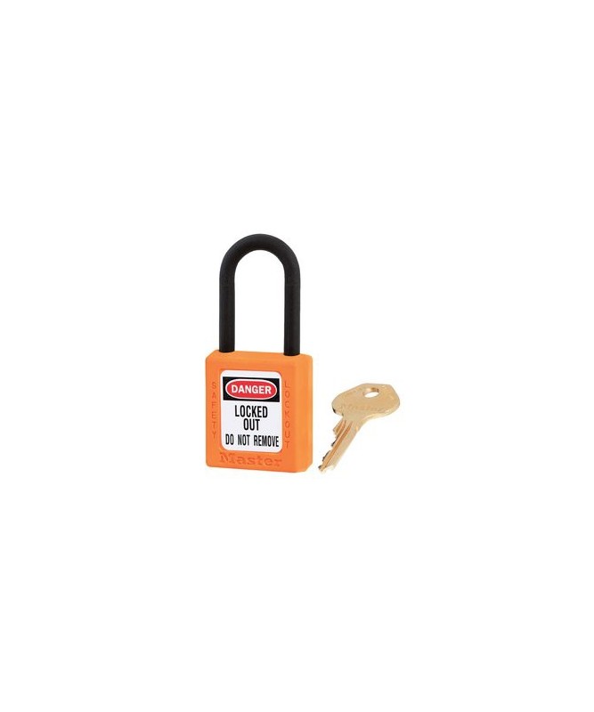 A Red Safety Padlock For Lockouts & Tags